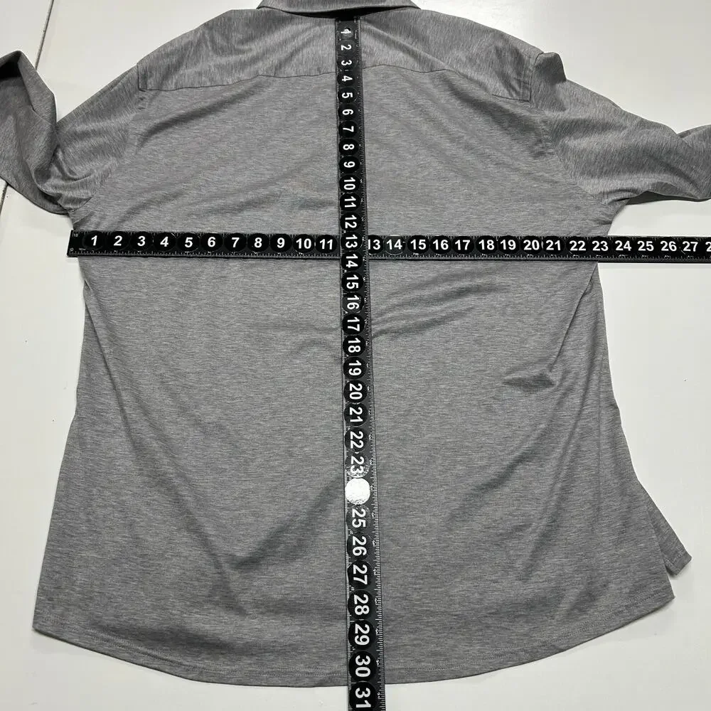 Eton Shirt Mens 3XL Gray Long Sleeve Button Up‎ Dress Casual Single Jersey NWT